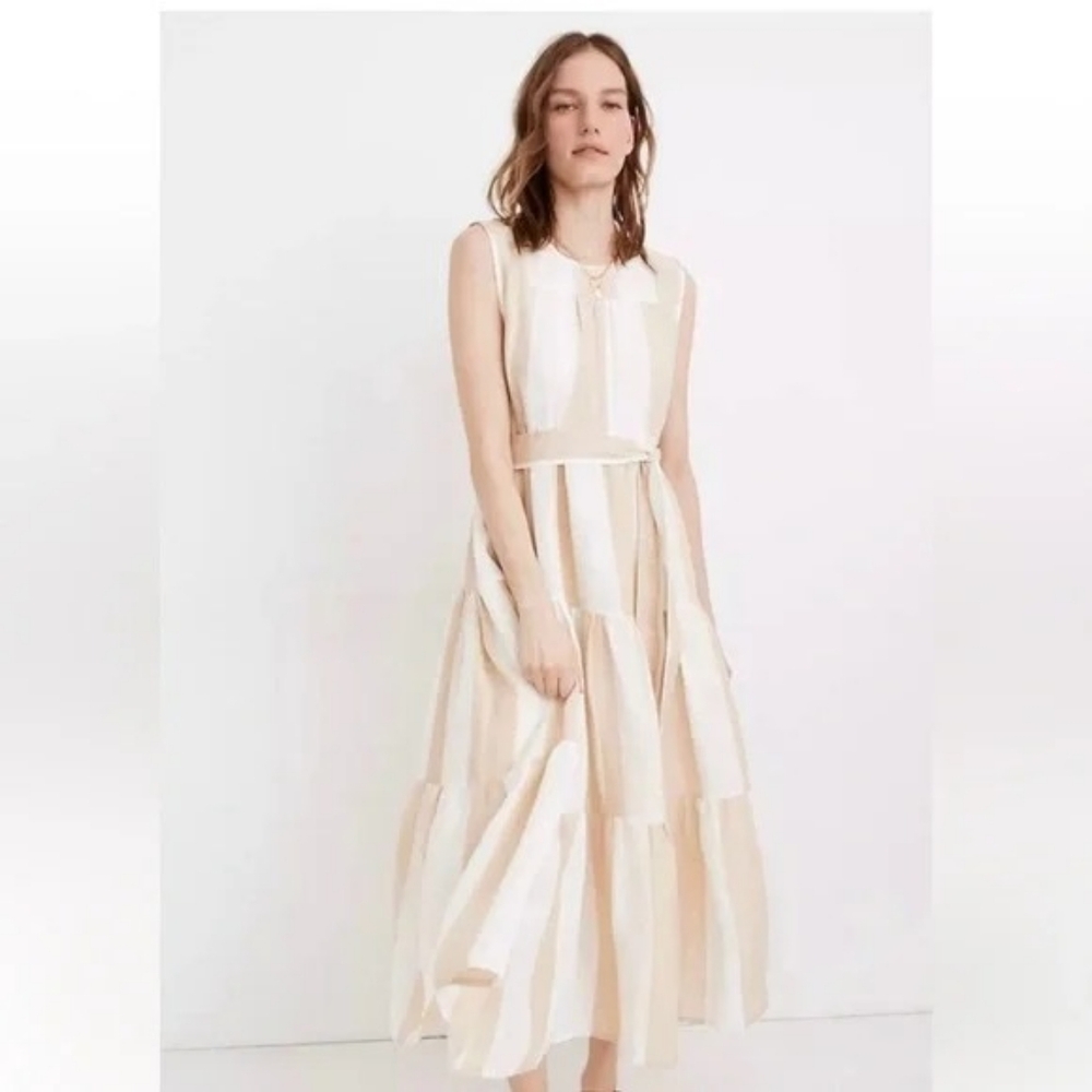 Laude the Label x Madewell - Tiered Maxi Dress in Tulum Stripe - Picture 6 of 7